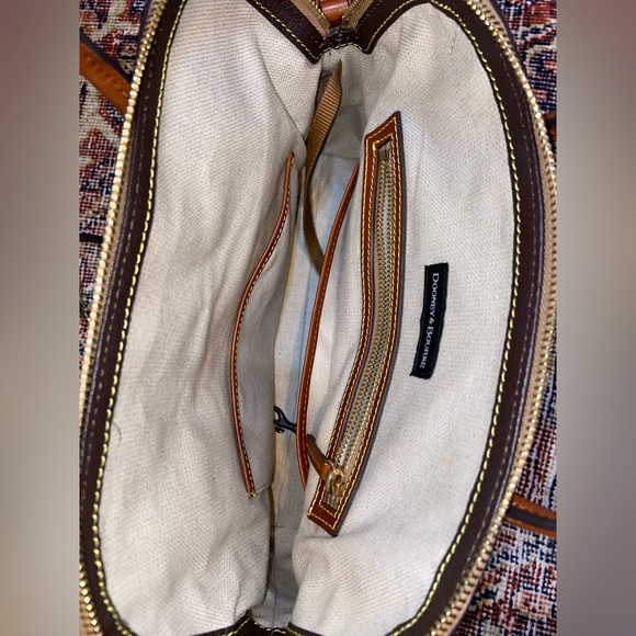 Dooney & Bourke Pebble Grain Large Domed Satchel brown tmoro - Picture 3 of 5